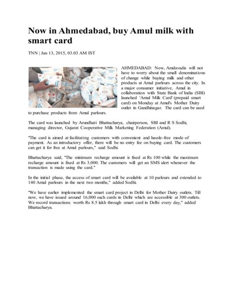 amul smart card recharge|Now in Ahmedabad, buy Amul milk with smart card.